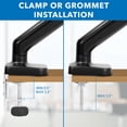 thumbnail image 2 of Mount-It! Full Motion Monitor and Laptop Stand | Fits 17"-27" Inch Screens, 2 of 8