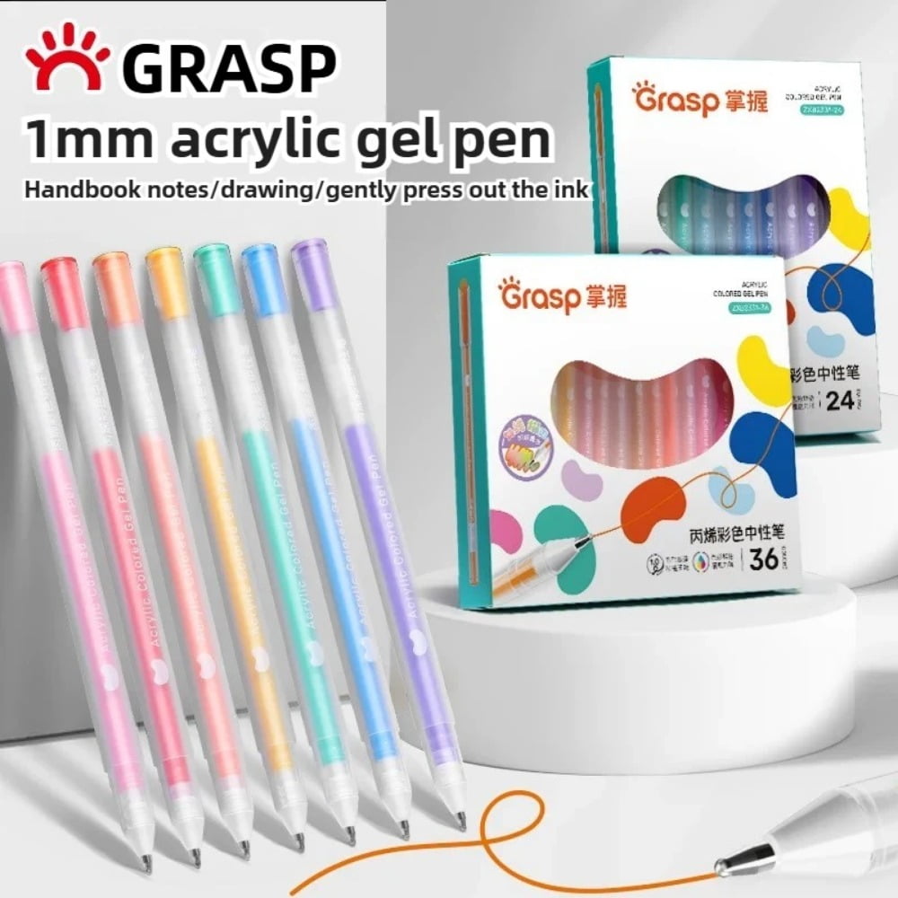 Acrylic Gel Pens for Drawing,Colors Gel Paint Pens Ultra Fine ST Point 1.0, Set of Acrylic Marker Pens Color Ink for Journaling, Crafts Art