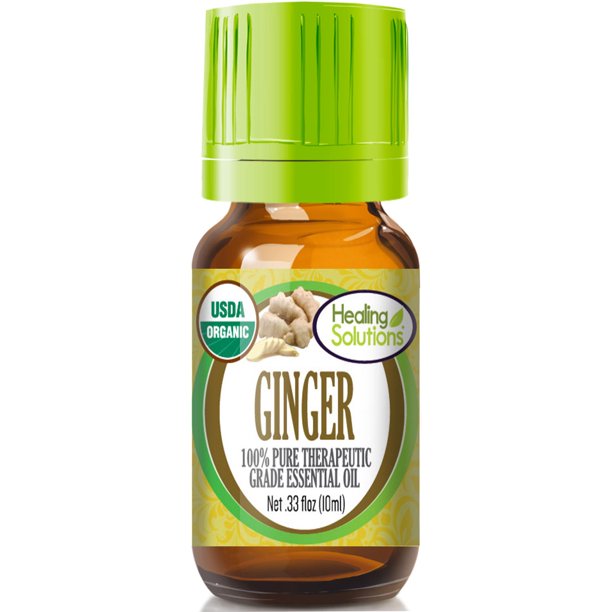 Organic Ginger Essential Oil (100 Pure USDA Certified Organic) Best Therapeutic Grade