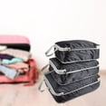 thumbnail image 4 of Compression Luggage Organizer Wear Resistant Expandable Toiletry Bags Waterproof Black, 4 of 8