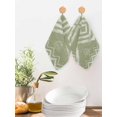 thumbnail image 2 of Sage Green Geometric Kitchen Dish Towels for Drying Dishes Set of 3, Watercolor Tie-dye Tribal Painting Art Waffle Weave Microfiber Hand Tea Bathroom Towels Quick Dry & Absorbent Towel 12x12, 2 of 7