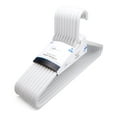 thumbnail image 2 of (5 pack) Mainstays White Heavyweight Plastic Clothes Hangers, 9-Count - Strong Support for Coats and Suits, 2 of 9