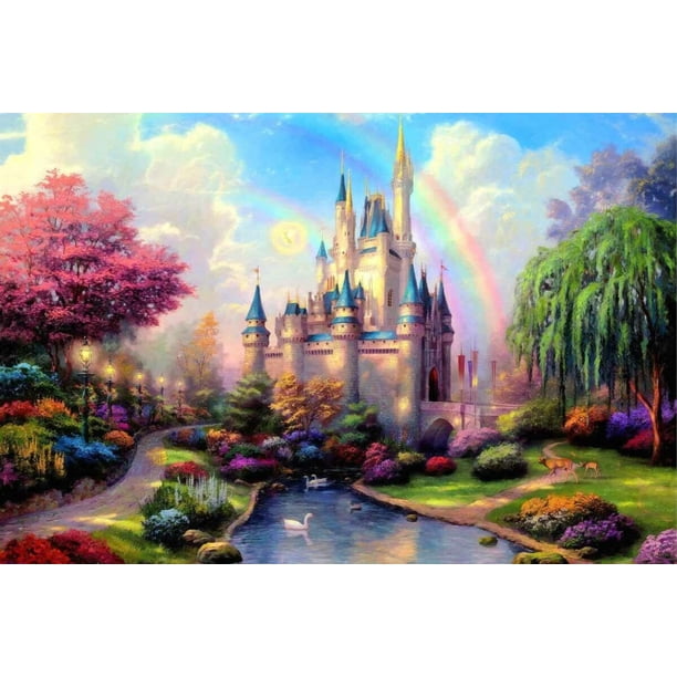 Magical Castle Canvas Or Print Wall Art Walmart Com Walmart Com