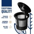 thumbnail image 4 of (4 Pcs par Paquet) Filtre à Café Réutilisable Facile à Utiliser Filtre à Café Rechargeable pour une Tasse pour Cafetières, 4 of 5