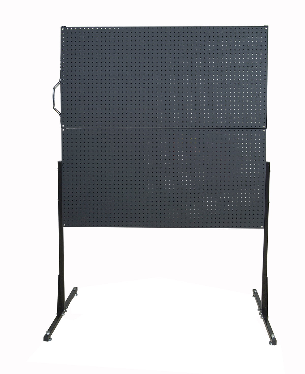 Triton Products® 50 In. W FreeStanding Pegboard Unit with 4 Black Polyethylene Matte Finish
