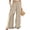 8# Beige, variant on Wide Leg Pants for Women Summer Cotton Linen Casual Palazzo Pant Boho Flowy Beach Pants with Pockets Orange S