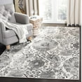 thumbnail image 3 of SAFAVIEH Madison Hope Floral Paisley Area Rug, Cream/Silver, 3' x 3' Square, 3 of 8