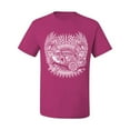 thumbnail image 2 of Wild Bobby, Shake Rattle And Roll Vintage Hot Rods Pop Culture Men's Graphic T-Shirt, Fuschia, Large, 2 of 3
