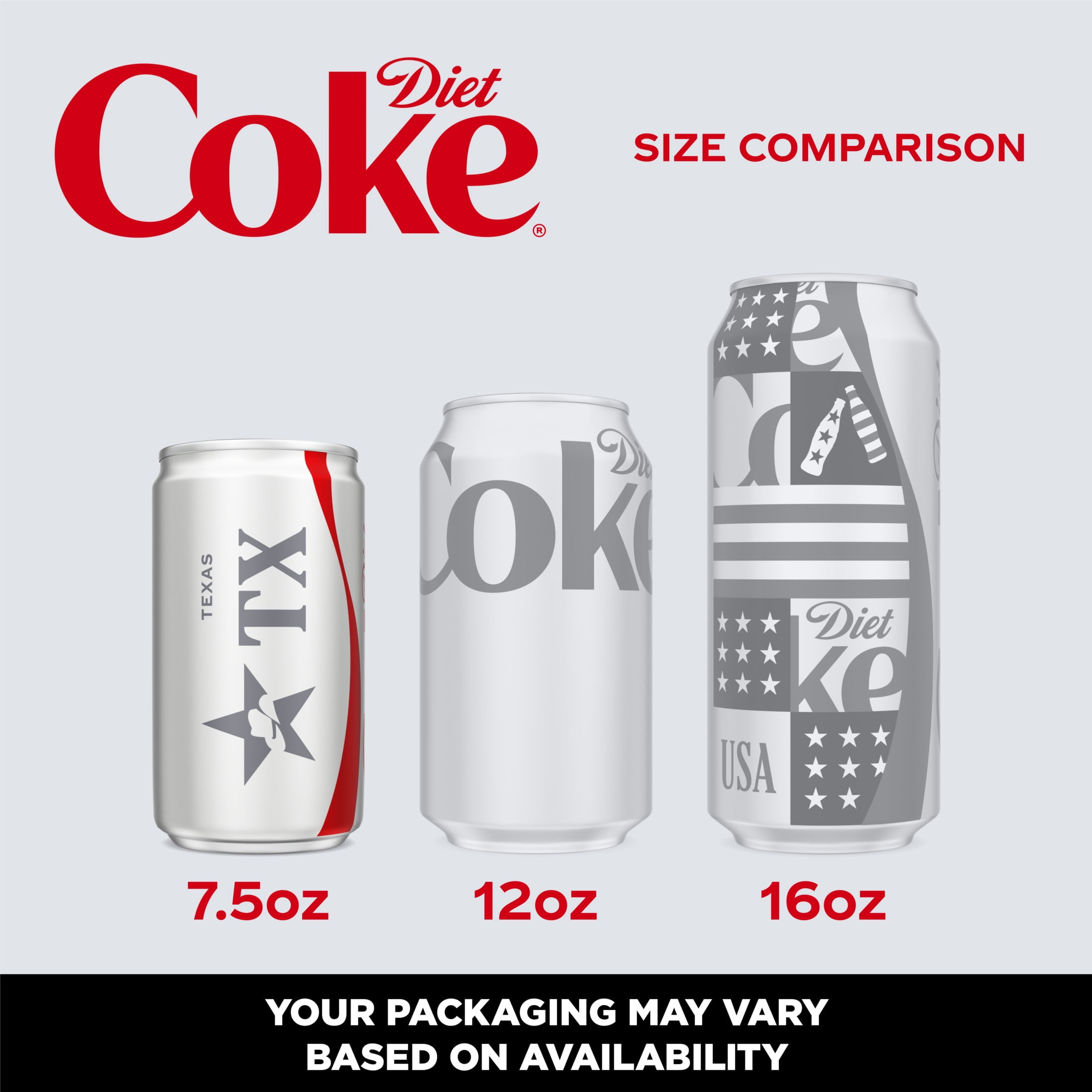 Diet Coke Soda Pop Fridge Pack Mini Cans, 7.5 fl oz, 10 Pack