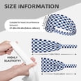 thumbnail image 2 of Blue and White Plaid Headbands for Women Men, Workout Elastic Sweat Band for Yoga Running Cycling Gym Exercise Non Slip Head Bands for Women's Hair, 2 of 5