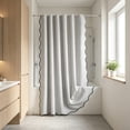 thumbnail image 4 of Large Waterproof Polyester Shower Curtain with Rustproof Grommets, 70.87x78 inches, Multiple Colors, Easy to Install and Clean, 4 of 6