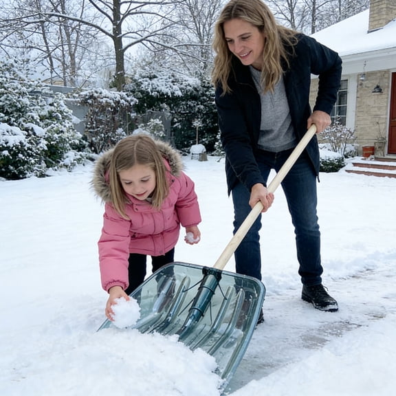 Large Winter Snow Shovel Household Garden Snow Removal Shovel Thickened Plastic Shovel For Snow Clearing V