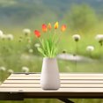 thumbnail image 4 of 5 Pcs Real Touch Artificial Tulips Bouquet, Lifelike Tulip Flowers for Home Table Wedding Party & Daily Decor,Orange, 4 of 5
