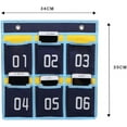 thumbnail image 2 of Cell Phone Holder for Classroom Calculator Hanging Organizer with 6 Pockets, 2 of 4