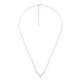 thumbnail image 4 of Chic Minimalist Sterling Silver Arrow V-Shaped Pendant Necklace, 4 of 5