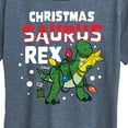 thumbnail image 3 of Toy Story - Christmas Saurus Rex - Women's Short Sleeve Graphic T-Shirt, 3 of 5