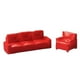 thumbnail image 5 of 2 piezas de sofá de casa de muñecas de resina de simulación para decoración de casa de muñecas 1/64 rojo, 5 of 9