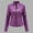Purple, variant on Women's Faux Leather Jackets Plus Size Jacket Motorcycle Outerwear Stand Collar Casual Coat For Everyday Wear
