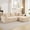 Corduroy | Beige, variant on 108 Inch Modular Cloud Sectional Sofa, L-Shaped 3-Seat Deep Seat Corduroy Upholstered Couch with Left-Facing Chaise, Memory Foam Cushions, No Assembly Required