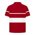thumbnail image 6 of akafmk Boys School Uniform Shirts Short Sleeve Athletic Shirt Collared Striped Activewear Casual Summer Tops, 5-15Y, 6 of 7