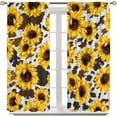 thumbnail image 2 of Sexy Leopard Print Curtains Brown Animal Texture Wild Animals Print Curtain with Rod Pocket for Living Room Apartment Home Decor Drapes Window Treatments 2 Panels Set 52x63 Inch, 2 of 4