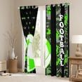 thumbnail image 3 of Manfei 3D Soccer Kids Curtains Pack of 2 (42x84 Each), Cartoon Football Sport Curtains Blackout, Vintage US Flag Bedroom Curtains, Curtains and Drapes Room Decor, 3 of 6