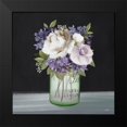 thumbnail image 2 of House Fenway 12x12 Black Modern Framed Museum Art Print Titled - Lilac Mason Jar Floral, 2 of 5