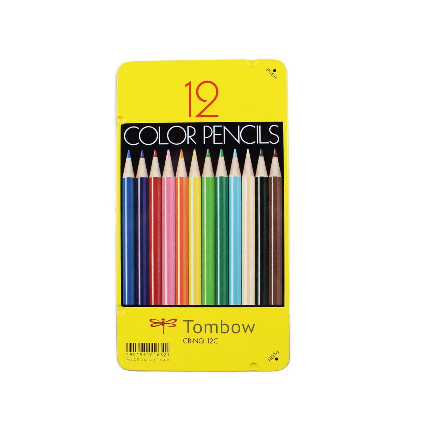 Tombow 1500 Series Colored Pencils, 12-Piece Set