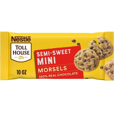 Nestle Toll House Semi Sweet Chocolate Mini Regular Baking Chips, Morsels, 10 oz Bag