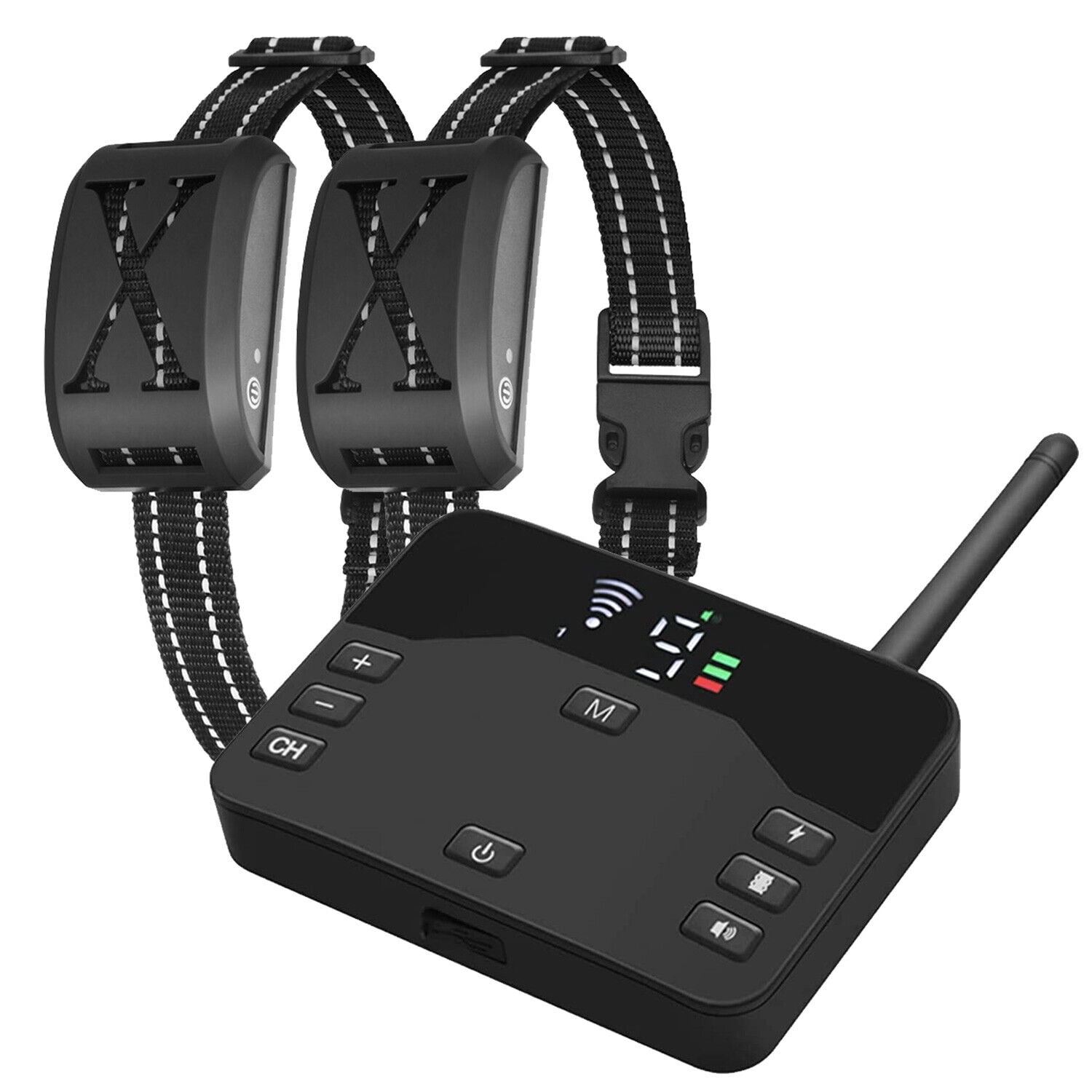 Audessy Wireless Dog Fence For 2 Dogs,Electric Fence for Dogs 2 in 1 Wireless Dog Fence Collar Pet Containment System