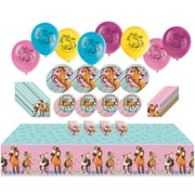 Spirit Riding Free Horse Pony Premium Deluxe Birthday Party Supplies Jumbo Bundle Pack for 16 Guests (Plus Party Planning Checklist by Mikes Super Store)