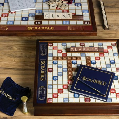 Winning Solutions Scrabble Game Deluxe Wooden Edition