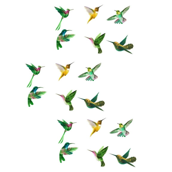 JilgTeok Hummingbird Bird Sticker Room Living Room Window Decoration Wall Sticker