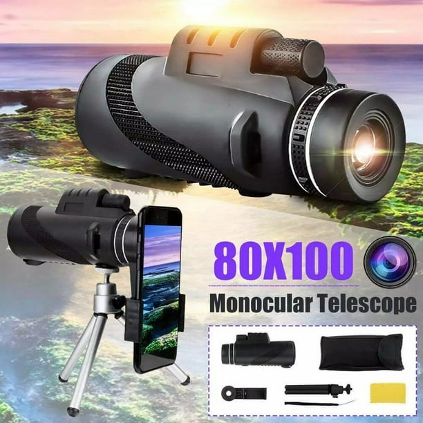 80x100 monoculars high power monoculars adult low night vision