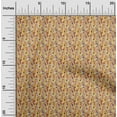 thumbnail image 2 of oneOone Georgette Viscose Yellow Fabric Floral Craft Projects Decor Fabric Printed By The Yard 42 Inch Wide, 2 of 5