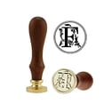 thumbnail image 1 of Trousse de Scellage de Lettres en Cire, Ensemble de Tampons de Scellage Rétro avec Poignée en Bois et Tête en Cuivre, 1 of 8