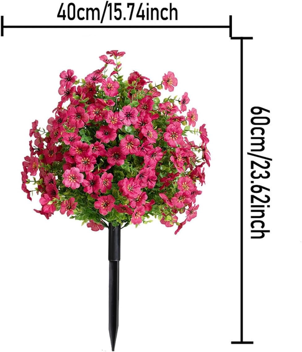 23" Artificial Topiary Ball Trees with Flowers & Ground Spikes – Set of 2, 48 Branches, 144 UV-Resistant Outdoor Flowers, Realistic Yellow Floral Spheres for Garden, Patio, Yard Decor