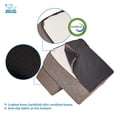 thumbnail image 4 of Best Pet Supplies Dog Stairs & Steps - Foam Steps for Small Dogs & Cats, Non-Slip Indoor Balanced Pet Step Support, Dog Ramp, No Assembly, Brown Linen, Foldable 2-Step (12-inch Hei, 4 of 5