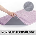 thumbnail image 3 of Bathroom Rug Non Slip Bath Mat for Bathroom (16 x 24, Lavender) Water Absorbent Soft Microfiber Shaggy Bathroom Mat Machine Washable Bath Rug for Bathroom Thick Plush Rugs for Shower, 3 of 6