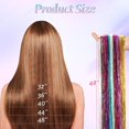 thumbnail image 3 of 32 Pcs Colored Clip In Hair Extensions 20 Inch Rainbow Long Straight Hairpieces Clip In Synthetic, Halloween Cosplay Dress Up Fashion Party Christmas, 3 of 5