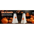 thumbnail image 4 of Halloween Decorations Indoor Outdoor, 2 Pack Light Up Spooky Ghost with Pumpkin Halloween Tabletop Decor, Indoor Cute Party Ghosts Decorations for Table/Home/Room/Fireplace/Kitchen/Porch/Yard, 4 of 9