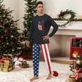 thumbnail image 5 of Independence Day Pjs Set, 1776-2026 250th Anniversary Family Matching Pajamas, Patriotic Letter Print Long Sleeve Sleepwear for Home Member, Usa Independence Day Loungewear Set, 5 of 5