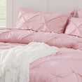 thumbnail image 4 of Juego de edredón Bedsure Queen de 7 piezas de microfibra rosa Pintuck, 4 of 8