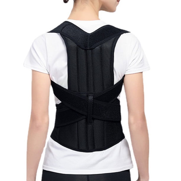 Corrector de postura de espalda para mujeres y hombres Soporte lumbar de espalda Soporte de postura de hombro para mejorar la postura Proporcionar y aliviar el dolor de espaldaS Jormftte CPB-DE-SSW238-1