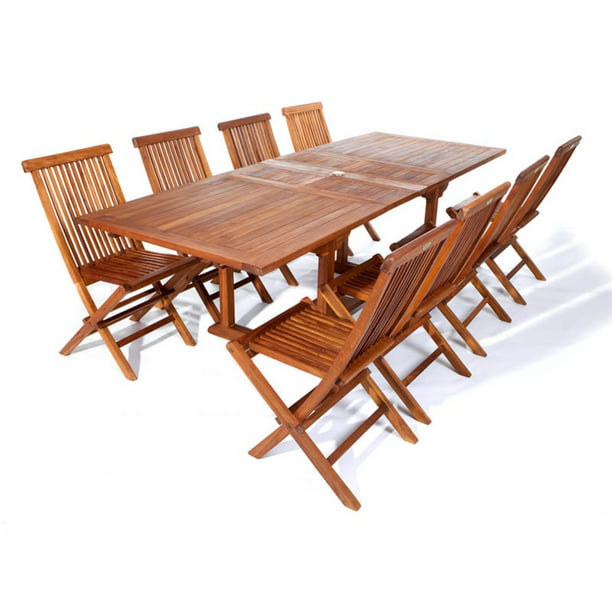 9 Piece Rectangle Folding Chair Set All Things Cedar Te90 22, Digital Coffee Table Hammacher Schlemmer