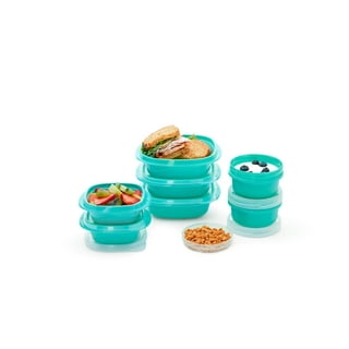 Everything Mary 10 Compartment Plastic Bead Storage Box, Teal