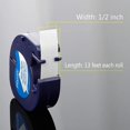 thumbnail image 4 of Compatible Label Replacement For Dymo Letratag Refills 91331 (s0721660) Lt Plastic Label Tape 1/2" X 13' (12mm X 4m) For Dymo Letratag Lt-100t Lt-100h, 4 of 5