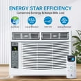 thumbnail image 4 of BeesClover 6000 BTU Window Air Conditioner, 115V Unit with Remote and App Control, Fast Cooling for 250 Sq.Ft., 50dB Low Noise, Compact Room AC, Easy Installation, 4 of 9