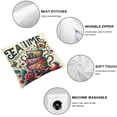 thumbnail image 4 of Throw Pillow Cover and French Dessert Coffee Linen Decorative Pillow Case Cushion Cover Sofa Pillowcase (-Multicolor), 4 of 6