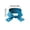 Blue, variant on Cooling Neck Wrap, Evaporative Cooling Scarf for Sports Running Hiking Gardening, with Button Closure, Reusable 3 Pack